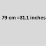 79 Cm In Inches | How Many Inches In 79 Cm
