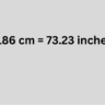 186 cm to inches | How Many Inches In 186 Cm